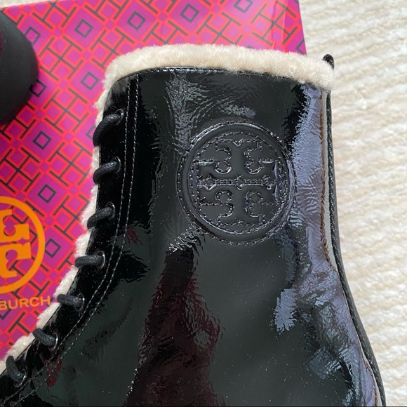 NWT Tory Burch Miller lug sole shearling booties - Picture 13 of 16